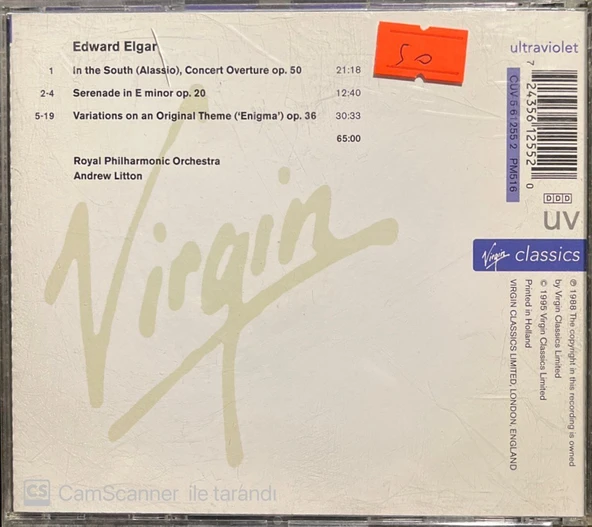 Elgar Enigma Variations Classic Classic CD - Resim 2