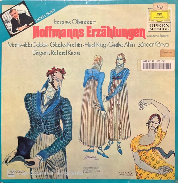 Jacques Offenbach Hoffmanns Erzahlungen LP Plak ürün görseli 1