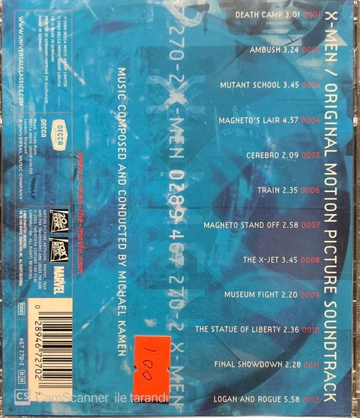 X-Men Soundtrack CD - Resim 2