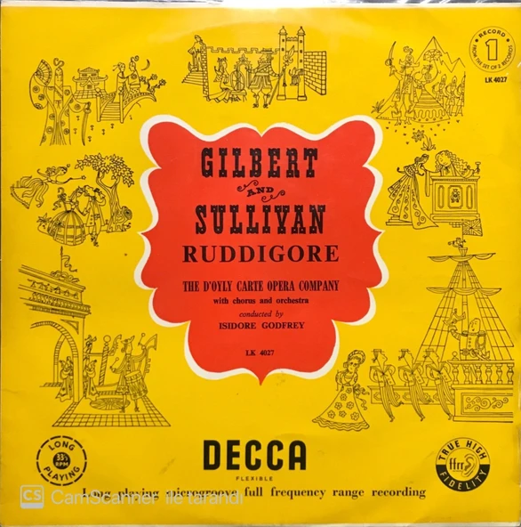 Gilbert And Sullivan Ruddigore 2 Plaklık Set LP Klasik Plak ürün görseli 1