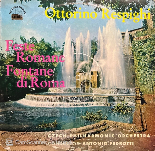 Ottorino Respighi Feste Romane Fontane Di Roma LP Klasik Plak ürün görseli 1