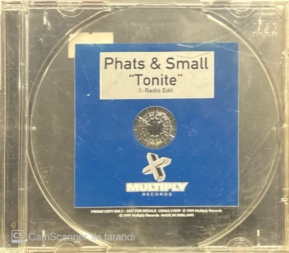 Phats & Small Tonite Maxi Single CD ürün görseli 1