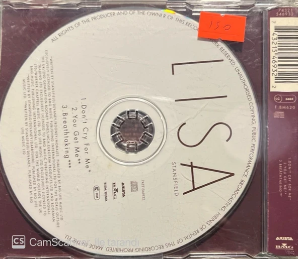 Lisa Stansfield Don't Cry For Me Maxi Single CD - Resim 2