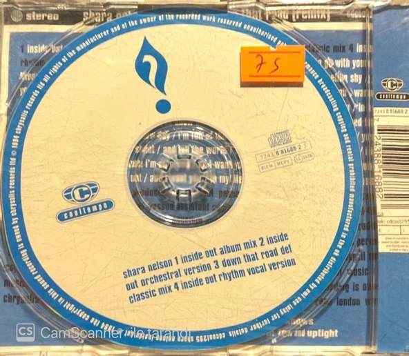 Shara Nelson Inside Out / Down That Road Maxi Single CD - Resim 2
