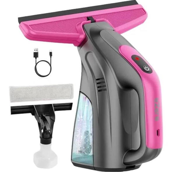 Ezere ClearView Şarjlı Cam Temizleyici Silme Makinesi Mikrofiber Başlıklı ürün görseli 1