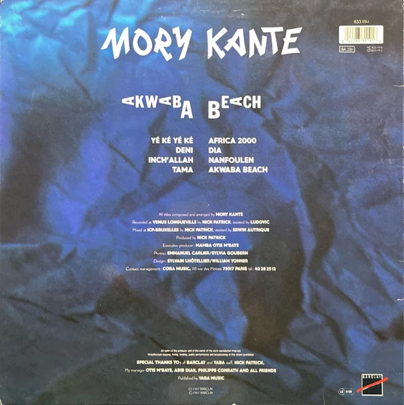 Mory Kante Akwaba Beach LP Plak - Resim 2