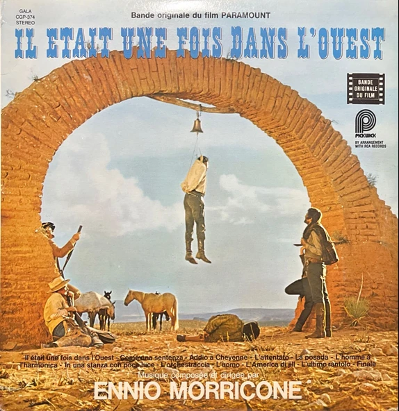 Ennio Morricone IL Etait Une Fois Dans L'ouest Soundtrack LP Plak ürün görseli 1