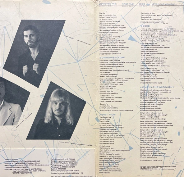 Styx Cornerstone (Boat On The River) LP Plak - Resim 4