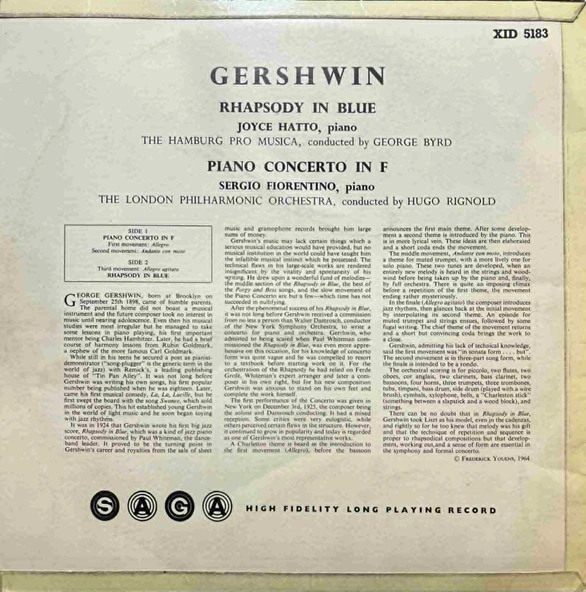 Gershwin Rhapsody In Blue Classic LP Plak - Resim 2
