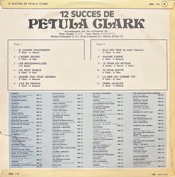 Petula Clark 12 Succes De LP Plak - Resim 2