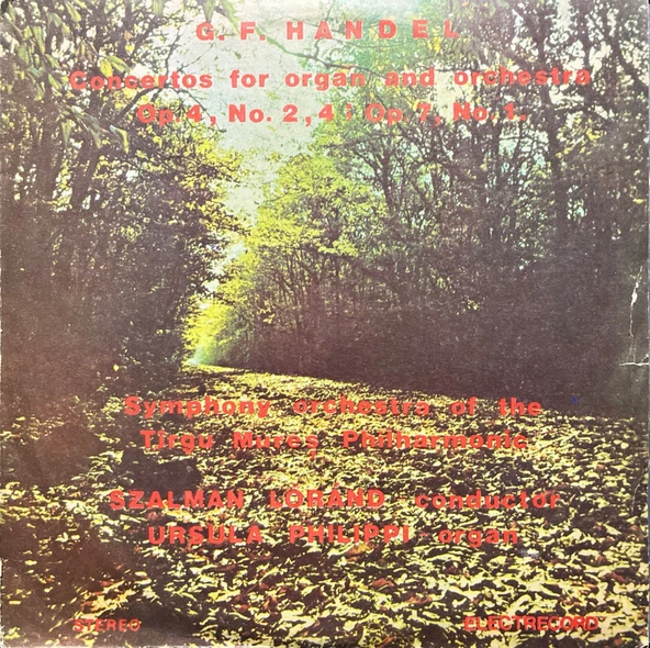 G. F. Handel Concertor For Organ And Orchestra Classic LP Plak ürün görseli 1