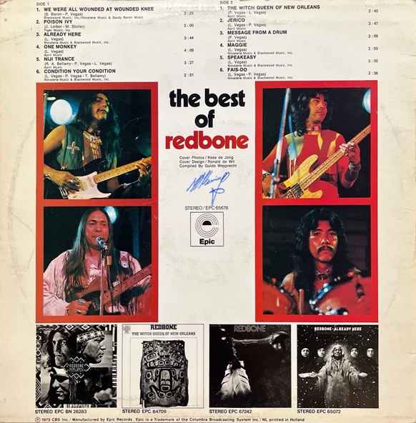 The Best Of Redbone LP Plak - Resim 2