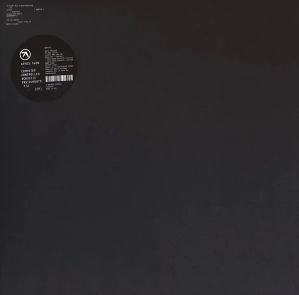 Aphex Twin Computer Controlled Acoustic Instruments Pt2 12 LP Plak ürün görseli 1
