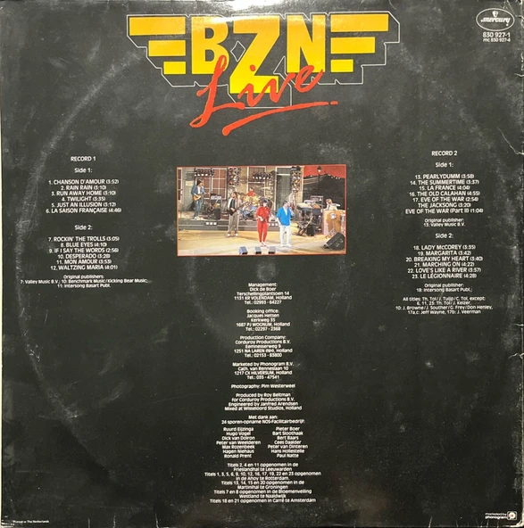 Bzn Live 20 Jaar Double Lp Plak - Resim 2