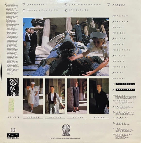Propaganda Machinery Maxi Single 45 Devir LP Plak - Resim 2