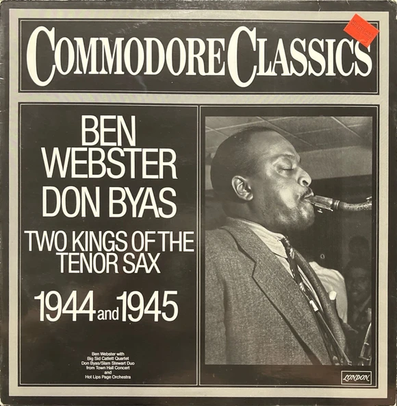 Ben Webster Don Byas Two Kings Of The Tenor Sax 1944 And 1945 LP Plak ürün görseli 1