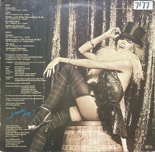 Amanda Lear Sweet Revenge LP Plak - Resim 2