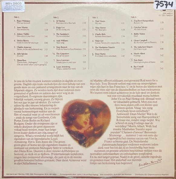 Beroemde Sfeersongs Double LP Plak - Resim 2