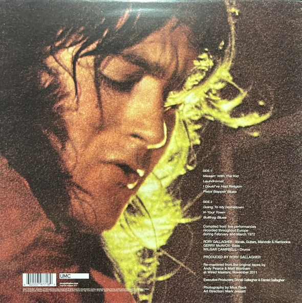 Rory Gallagher Live! In Europe LP Plak - Resim 2