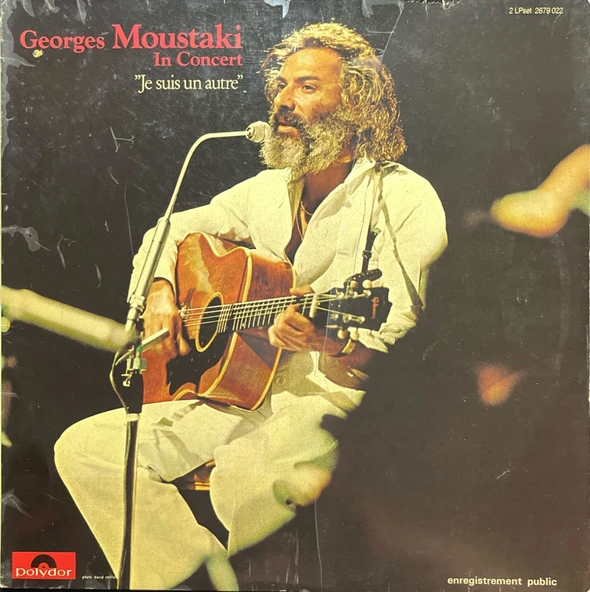 Georges Moustaki In Concert Double LP Plak ürün görseli 1