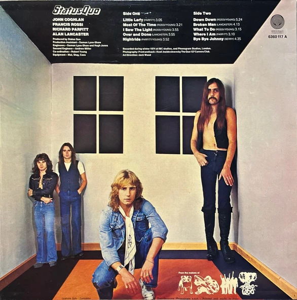Status Quo On The Level LP Plak - Resim 2