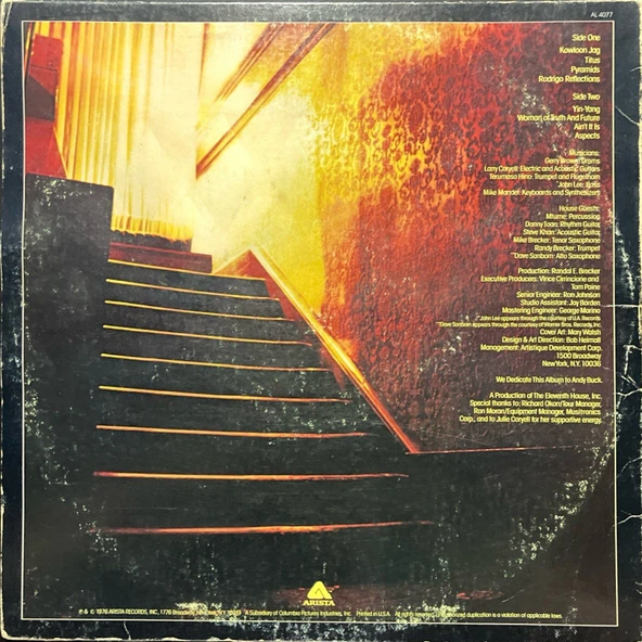 The Eleventh House Featuring Larry Coryell Aspects LP Plak - Resim 2