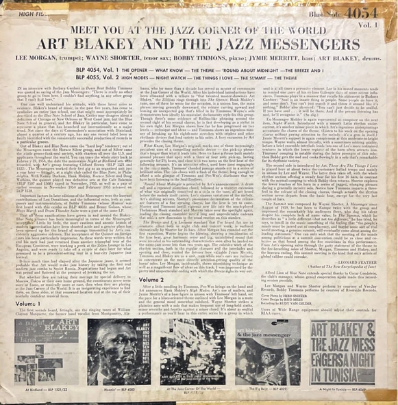 Art Blakey & The Jazz Messenger Blue Note Baskı LP Plak - Resim 2
