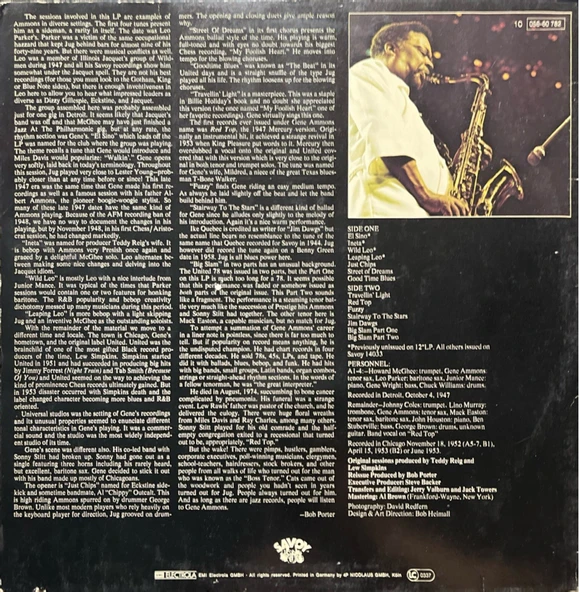 Gene Ammons Red Top LP Plak - Resim 2
