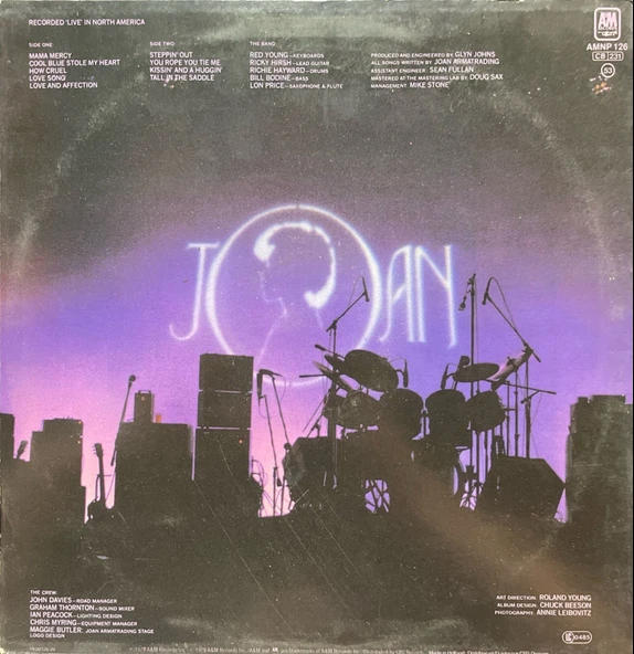 Joan Armatrading Steppin' Out LP Plak - Resim 2