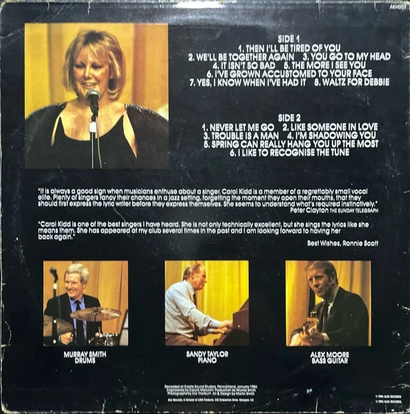 Carol Kidd Carol Kidd LP Plak - Resim 2