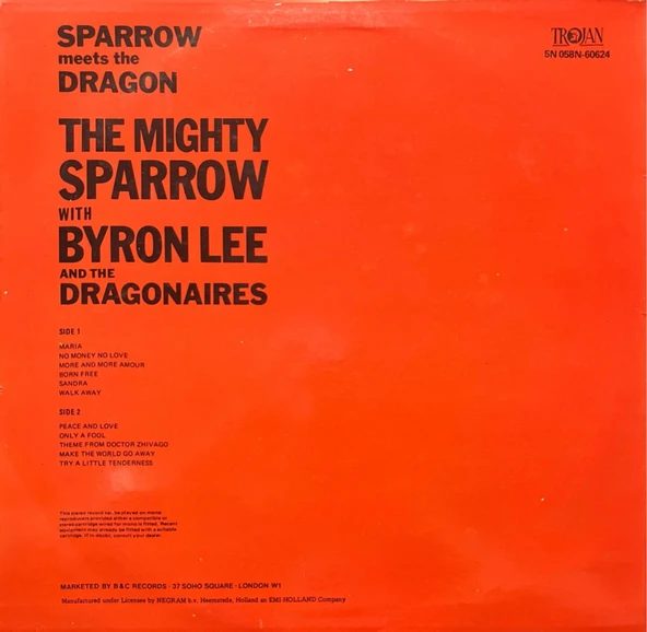 Sparrow Meets The Dragon LP Plak - Resim 2