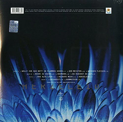 Rammstein Herzeleid (Remastered) Double LP Plak - Resim 3