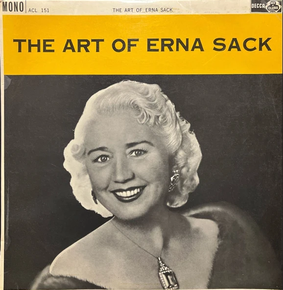 Erna Sack The Art Of Erna Sack LP Plak ürün görseli 1