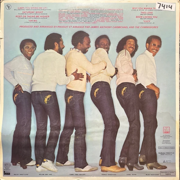 Commodores In The Pocket LP Plak - Resim 2