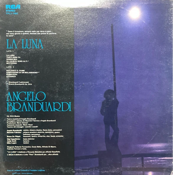 Angelo Branduardi La Luna Plak - Resim 2