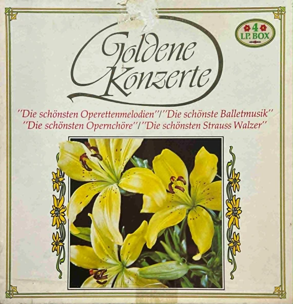 Goldene Konzerte 9 Die Schönste Balletmusik 4 LP Box Set Plak ürün görseli 1