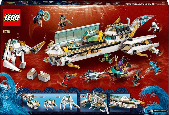 LEGO 71756 NINJAGO Hidro Gemi - Resim 2