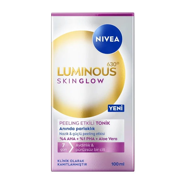 Nivea Luminos Skin Glow Peeling Etkili Tonik 100 ml ürün görseli 1