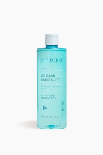 Optiderm Micellar Yüz ve Makyaj Temizleme Suyu 400 ml ürün görseli 1
