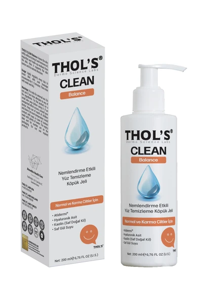 Thol's Clean Balance TB1 Normal ve Karma Ciltler İçin Temizleme Köpük Jeli 200 ml ürün görseli 1
