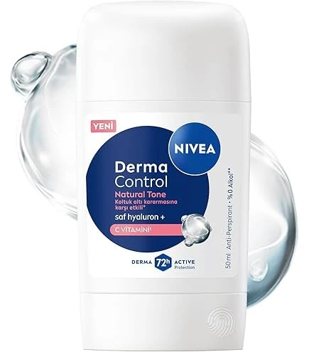 Nivea Derma Control Defend Kadın Stick Deodorant 72 Saat Koruma Alkolsüz Hyaluron Pro Vitamin 50 ml ürün görseli 1