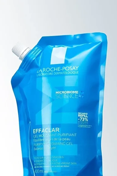 La Roche Posay Effaclar Yağlı Ciltler İçin Temizleme Jeli 400 ml - Refill ürün görseli 1