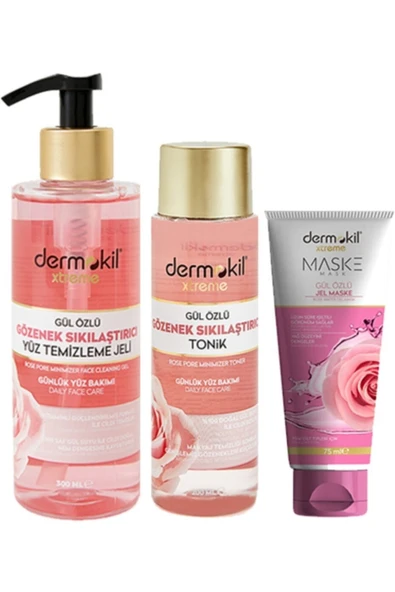 Dermokil Yüz Temizleme Jeli Doğal Gül Suyu 200 ml ürün görseli 1