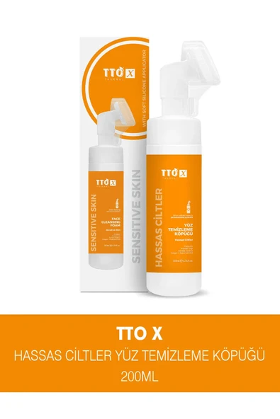 Tto X Hassas Ciltlere Özel Aplikatörlü Yüz Temizleme Köpüğü 200 ml ürün görseli 1