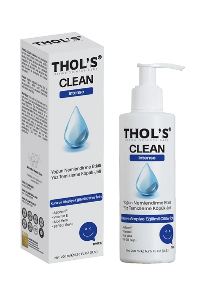 Thol's Clean Intense TB3 Kuru ve Atopiye Eğilimli Ciltler İçin Yüz Temizleme Köpük Jeli 200 ml ürün görseli 1