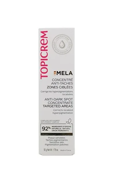 Topicrem Mela Anti Dark Spot Targeted Areas Concantrate 50 ml ürün görseli 1