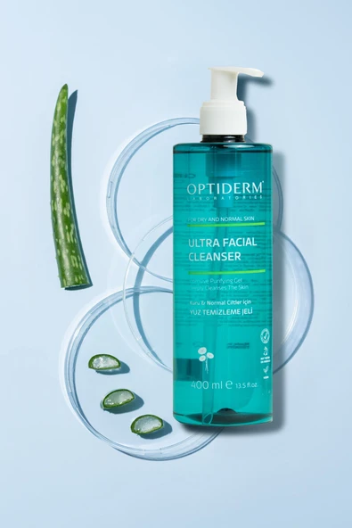 Optiderm Cilt Temizleme Jeli Kuru ve Normal Ciltler İçin Yüz Temizleme Jeli 400 ml ürün görseli 1