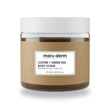 Maruderm Kahve Yeşil Çay Özlü Vücut Peelingi BHA Jojoba Yağı 250 ml ürün görseli 1