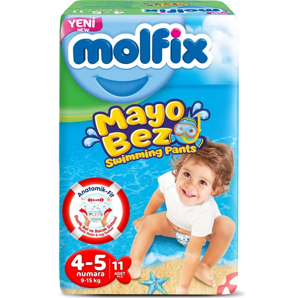 Molfix Mayo Bebek Bezi 9-15 kg 4-5 Beden 11'li ürün görseli 1