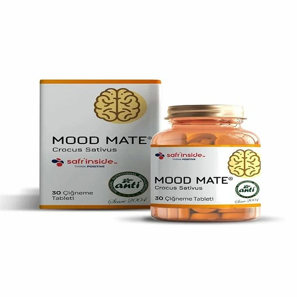 Mood Mate Safran Ekstresi İçeren Takviye Edici Gıda 30 mg 30 Çiğneme Tableti ürün görseli 1